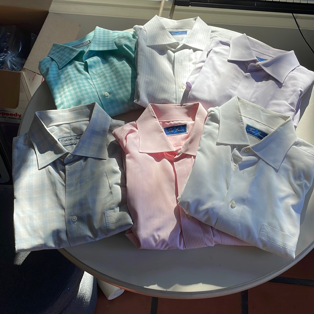 Tom James custom tailored dress shirts